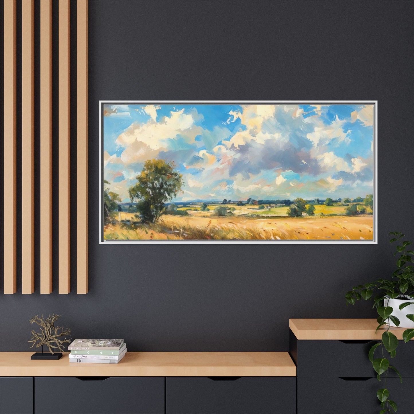 Summer Fields County Mayo Wall Art - Vibrant Irish Landscape Canvas Print