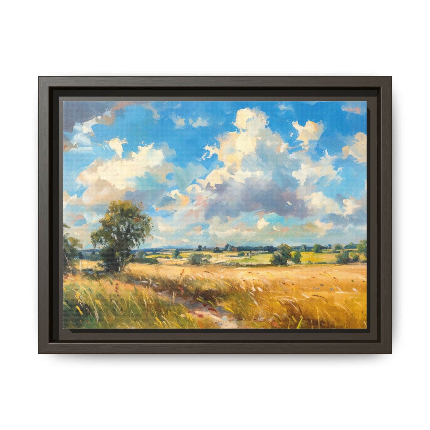 Summer Fields County Mayo Wall Art - Vibrant Irish Landscape Canvas Print