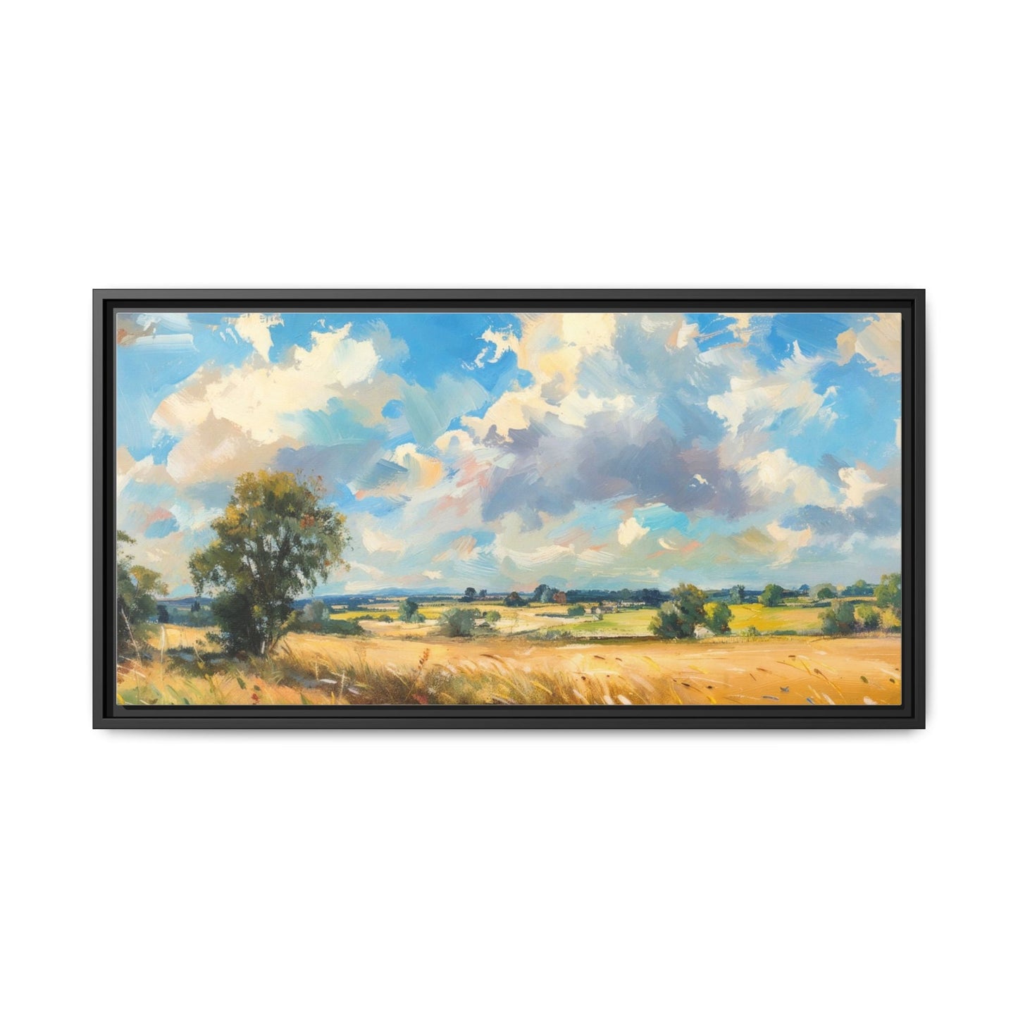 Summer Fields County Mayo Wall Art - Vibrant Irish Landscape Canvas Print