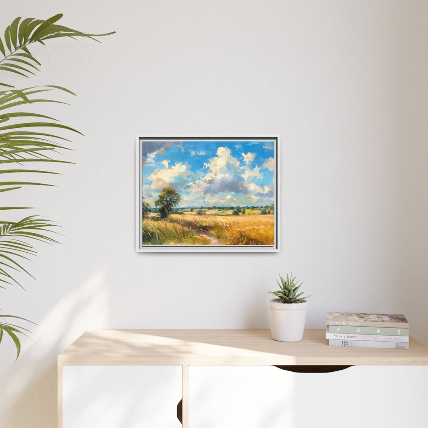 Summer Fields County Mayo Wall Art - Vibrant Irish Landscape Canvas Print