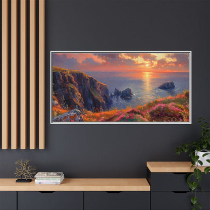 End of The Day wall art featuring a serene sunset landscape, printed on high-quality canvas to bring peaceful beauty and warmth to your home décor.