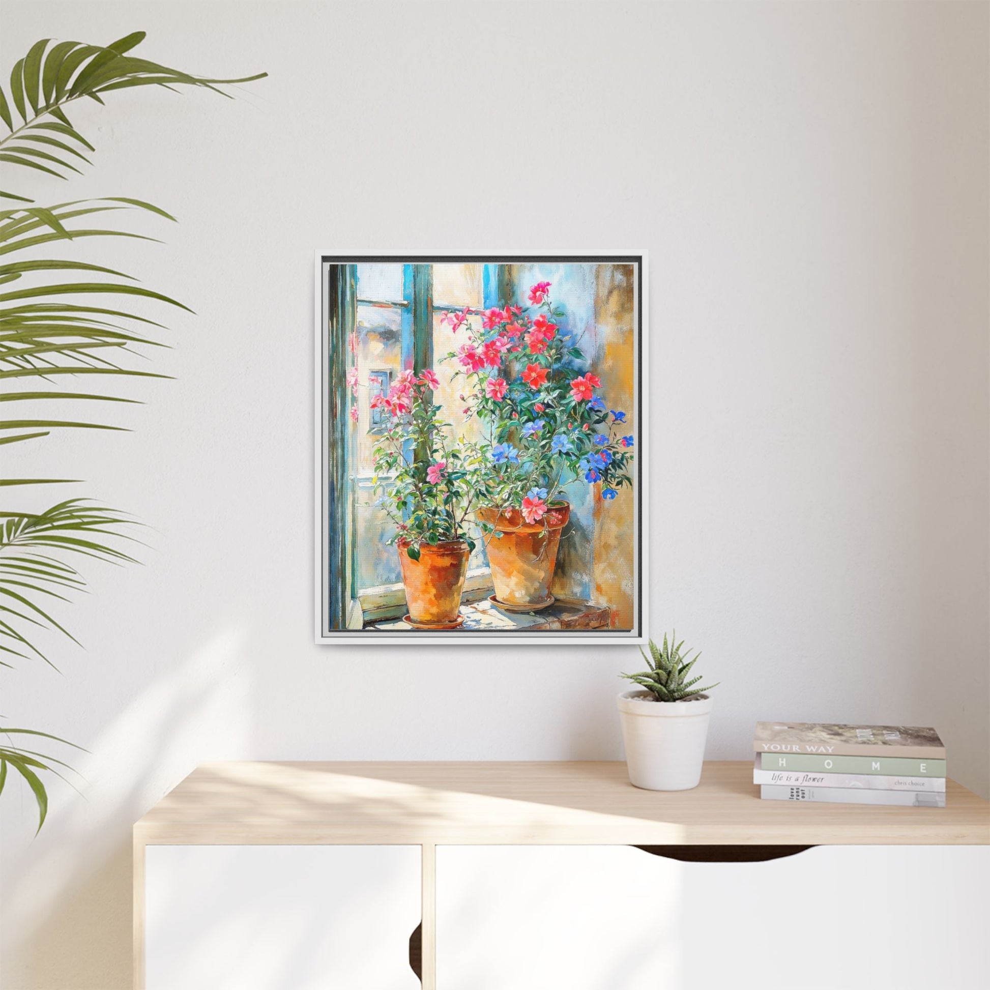 Summer Pots Wall Art - Vibrant Floral Pots for Fresh Home Décor