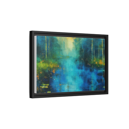 Symphony in Blue - Vibrant Abstract Canvas Print for Stylish Home Décor