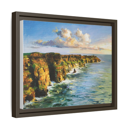 Cliffs of Moher wall art showcasing the dramatic Irish coastline, printed on high-quality canvas to bring natural beauty into your home décor.