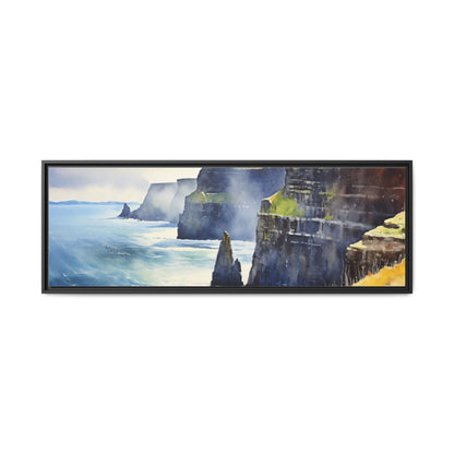 Watercolour of Cliffs of Moher – Beautiful Coastal Landscape Canvas Print