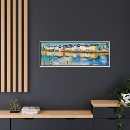 Galway Reflections wall art featuring serene Irish landscapes and water reflections, framed in premium quality wood.