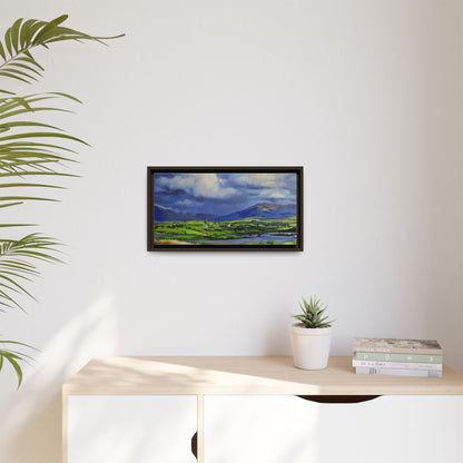 Connemara Fields - Stunning Irish landscape canvas print showcasing the serene beauty of Connemara's fields.