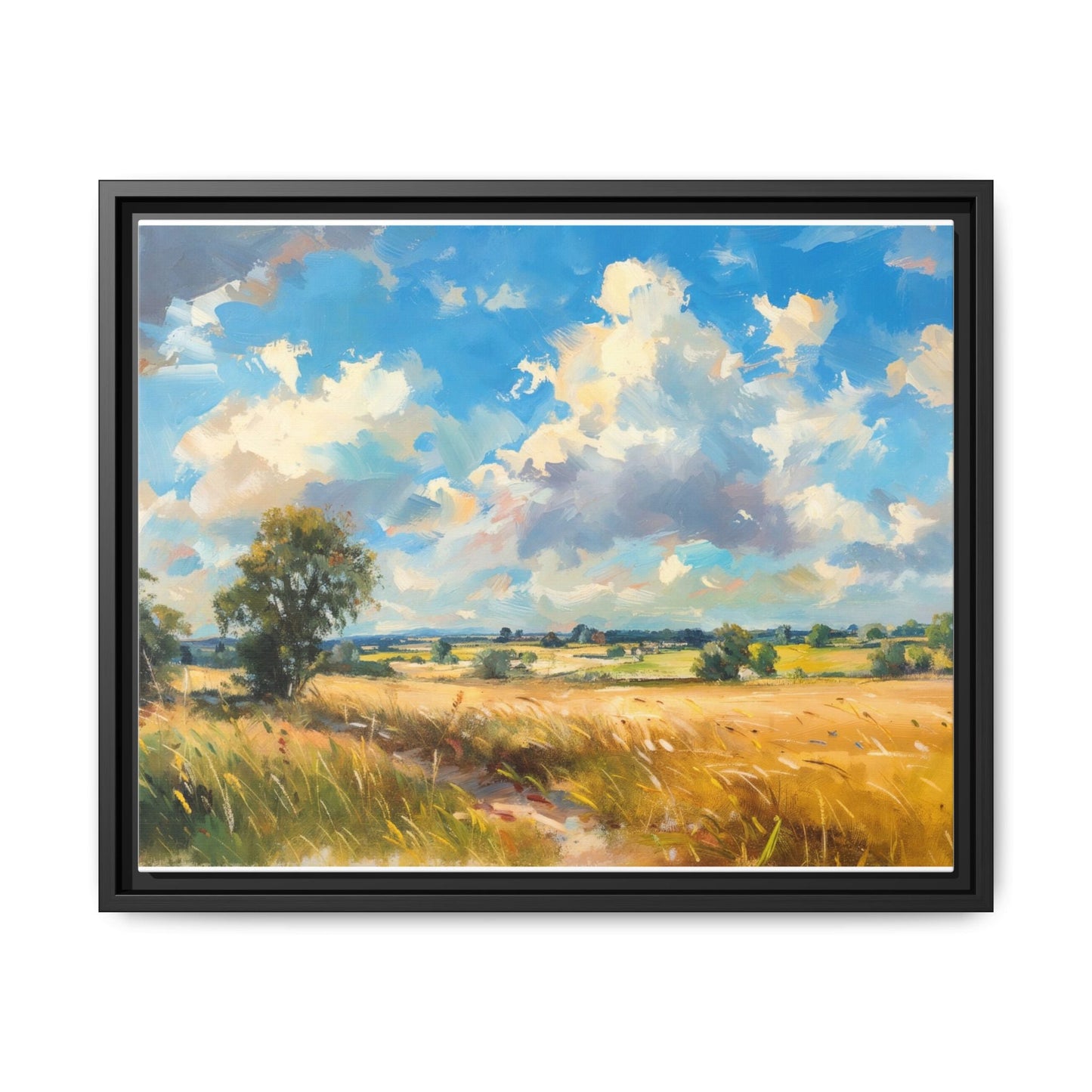 Summer Fields County Mayo Wall Art - Vibrant Irish Landscape Canvas Print