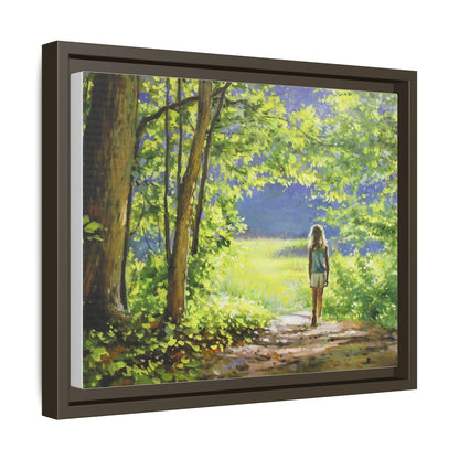 INTO THE LIGHT 11 – A captivating artwork featuring a luminous scene that evokes a sense of depth, movement, and serenity, framed in premium pinewood for timeless décor.