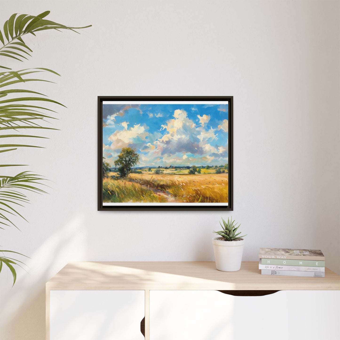 Summer Fields County Mayo Wall Art - Vibrant Irish Landscape Canvas Print