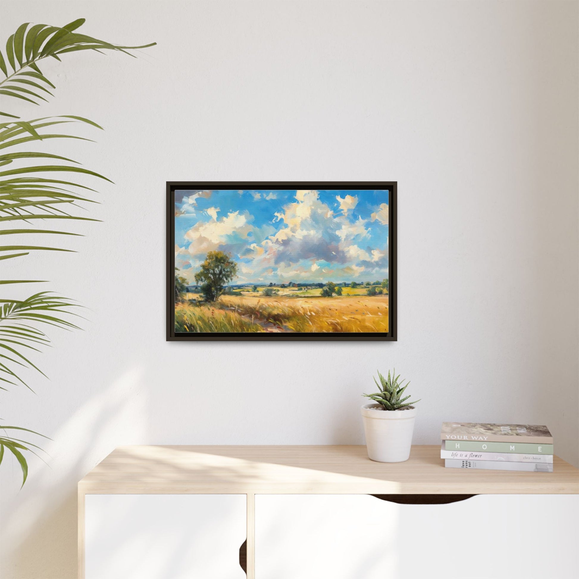 Summer Fields County Mayo Wall Art - Vibrant Irish Landscape Canvas Print