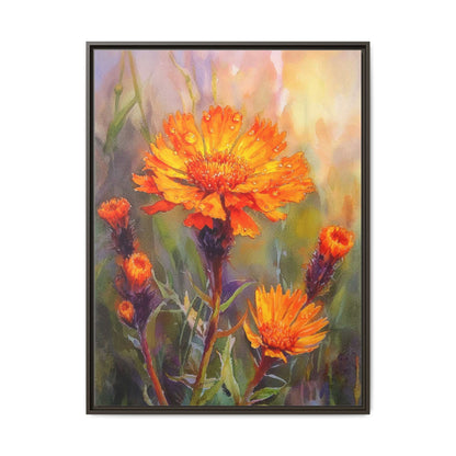 Orange Hawkbit Flower