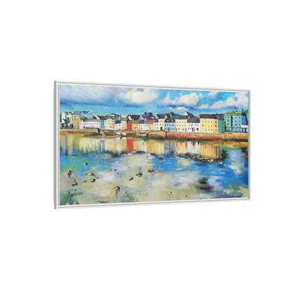 Galway Reflections wall art featuring serene Irish landscapes and water reflections, framed in premium quality wood.