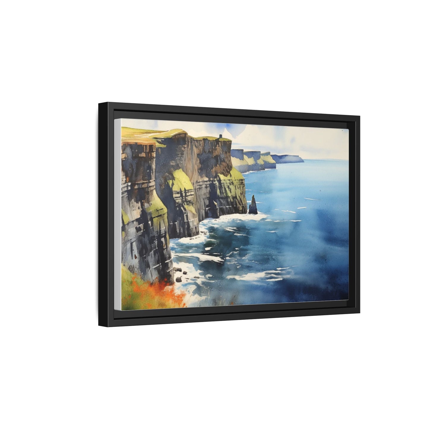 Cliffs of Moher Midday Sun - Beautiful Coastal Landscape Canvas Print