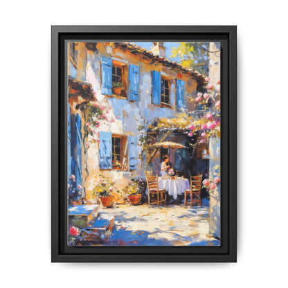 Café Tables Frame – Elegant Pinewood Art Frame for Wall Décor