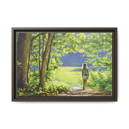 INTO THE LIGHT 11 – A captivating artwork featuring a luminous scene that evokes a sense of depth, movement, and serenity, framed in premium pinewood for timeless décor.