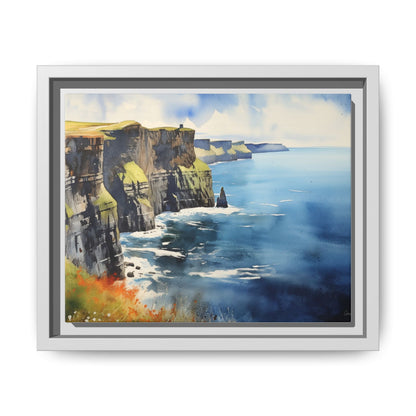 Cliffs of Moher Midday Sun - Beautiful Coastal Landscape Canvas Print