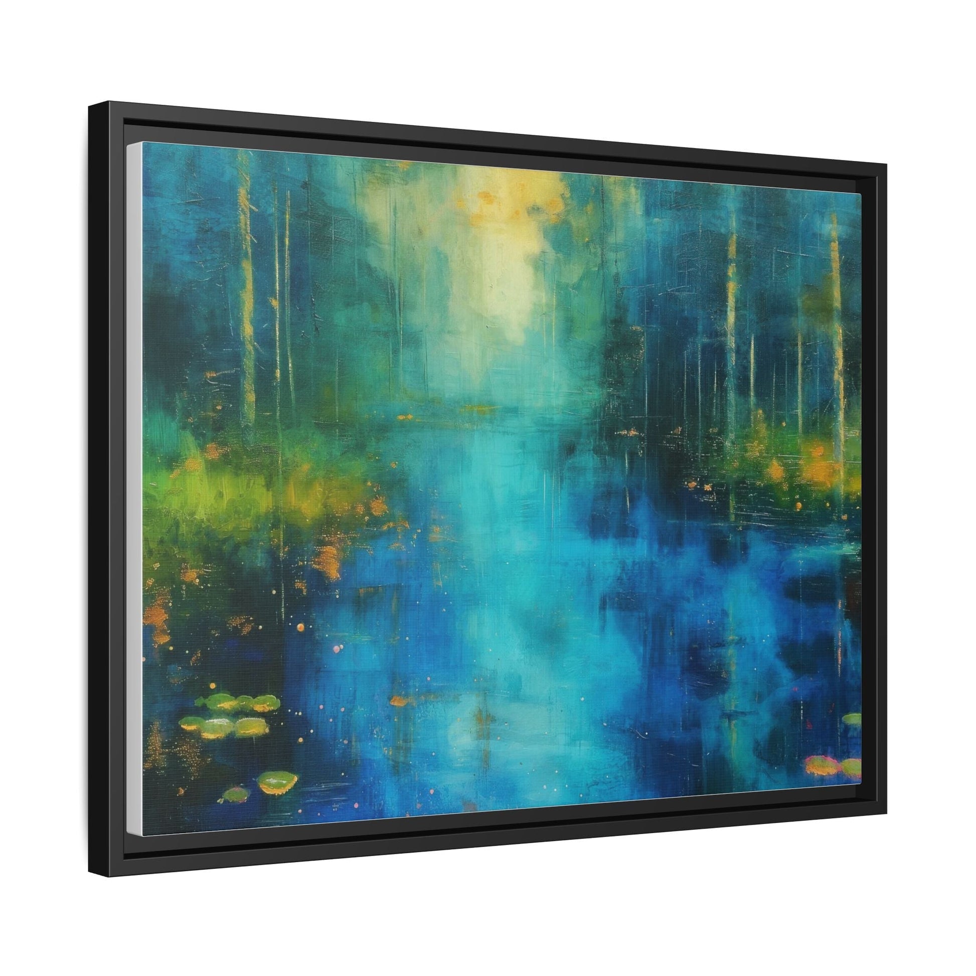 Symphony in Blue - Vibrant Abstract Canvas Print for Stylish Home Décor