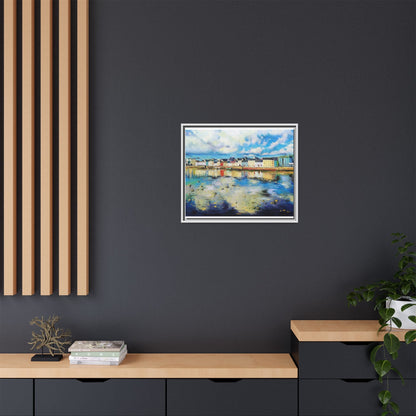 Galway Reflections wall art featuring serene Irish landscapes and water reflections, framed in premium quality wood.