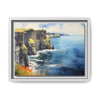 Cliffs of Moher Midday Sun - Beautiful Coastal Landscape Canvas Print