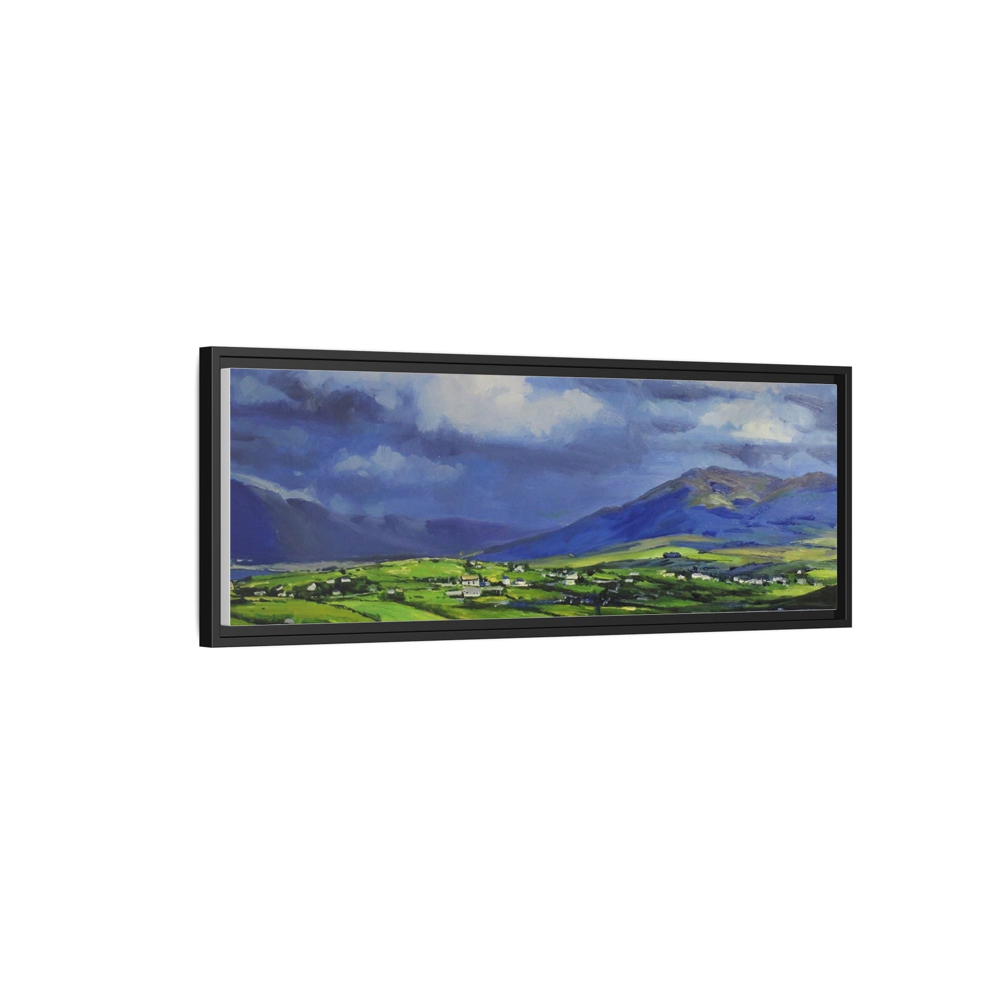 Connemara Fields - Stunning Irish landscape canvas print showcasing the serene beauty of Connemara's fields.