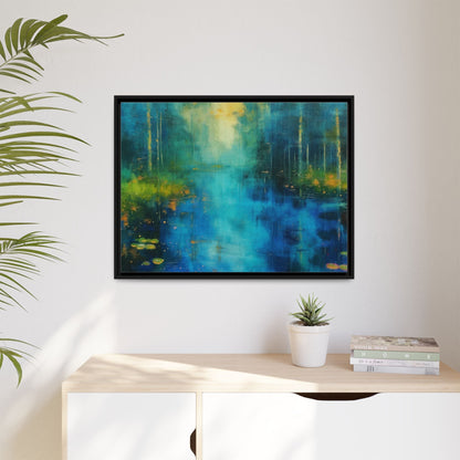 Symphony in Blue - Vibrant Abstract Canvas Print for Stylish Home Décor