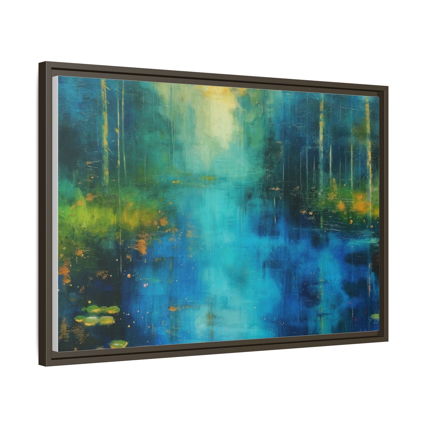 Symphony in Blue - Vibrant Abstract Canvas Print for Stylish Home Décor