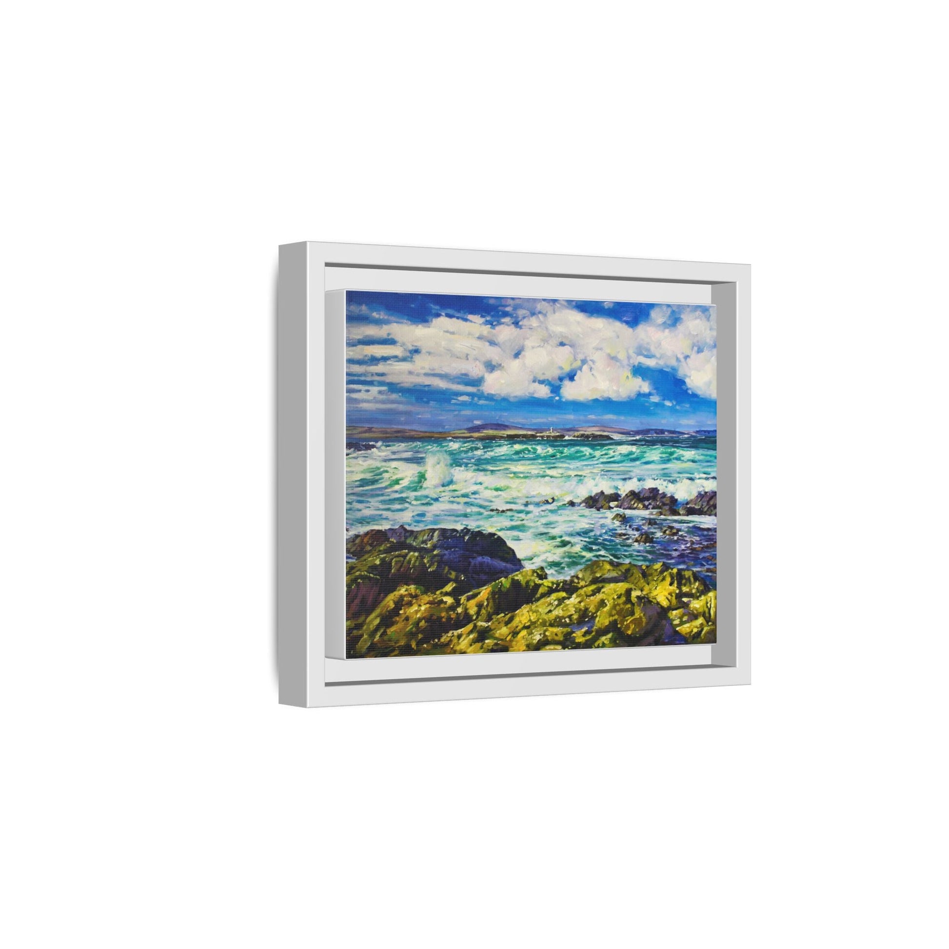 Ballyglass Lighthouse Erris wall art featuring the stunning coastal lighthouse, framed in premium materials for a perfect addition to any living space.