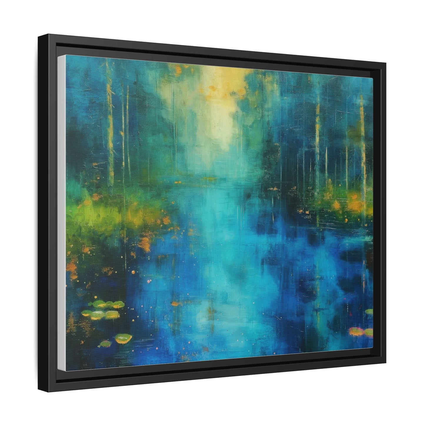 Symphony in Blue - Vibrant Abstract Canvas Print for Stylish Home Décor