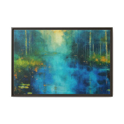 Symphony in Blue - Vibrant Abstract Canvas Print for Stylish Home Décor