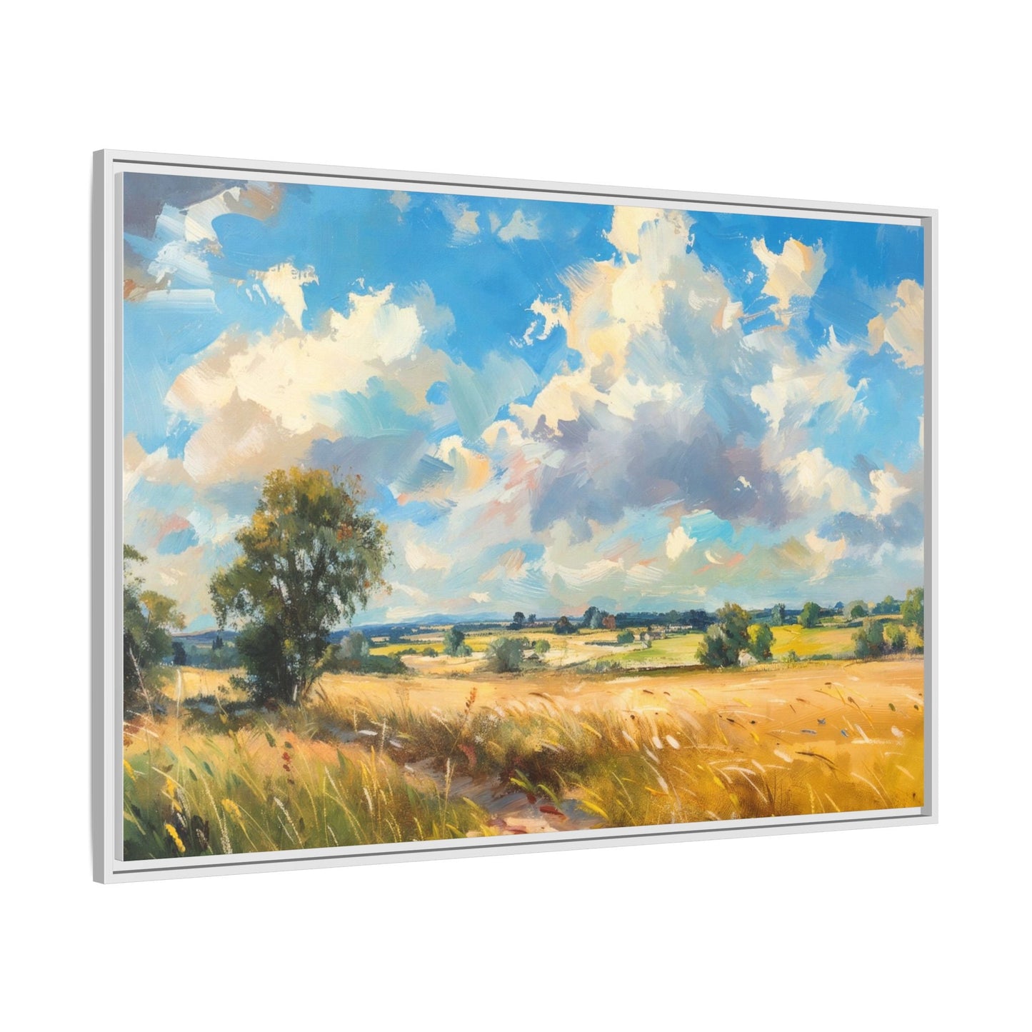 Summer Fields County Mayo Wall Art - Vibrant Irish Landscape Canvas Print