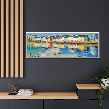 Galway Reflections wall art featuring serene Irish landscapes and water reflections, framed in premium quality wood.