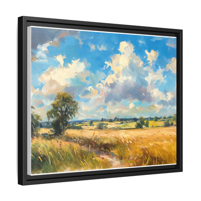 Summer Fields County Mayo Wall Art - Vibrant Irish Landscape Canvas Print