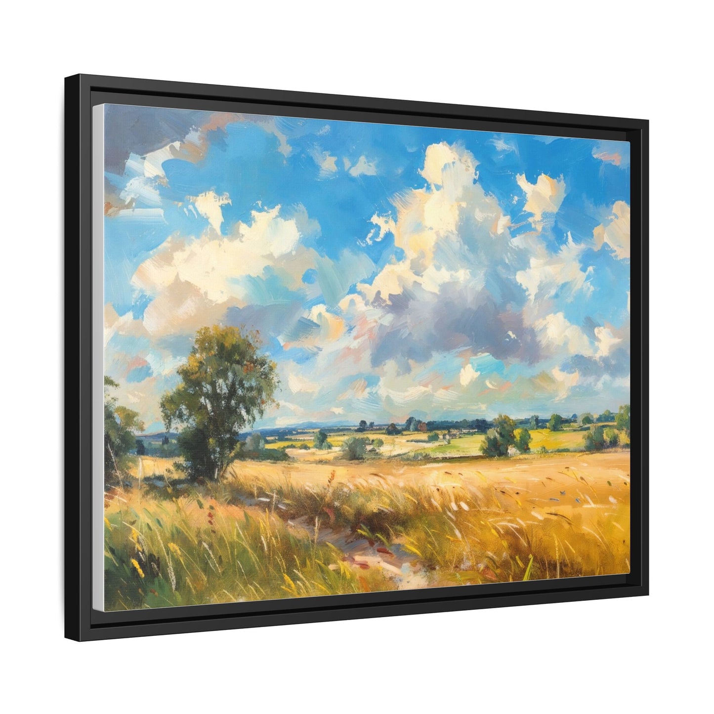 Summer Fields County Mayo Wall Art - Vibrant Irish Landscape Canvas Print