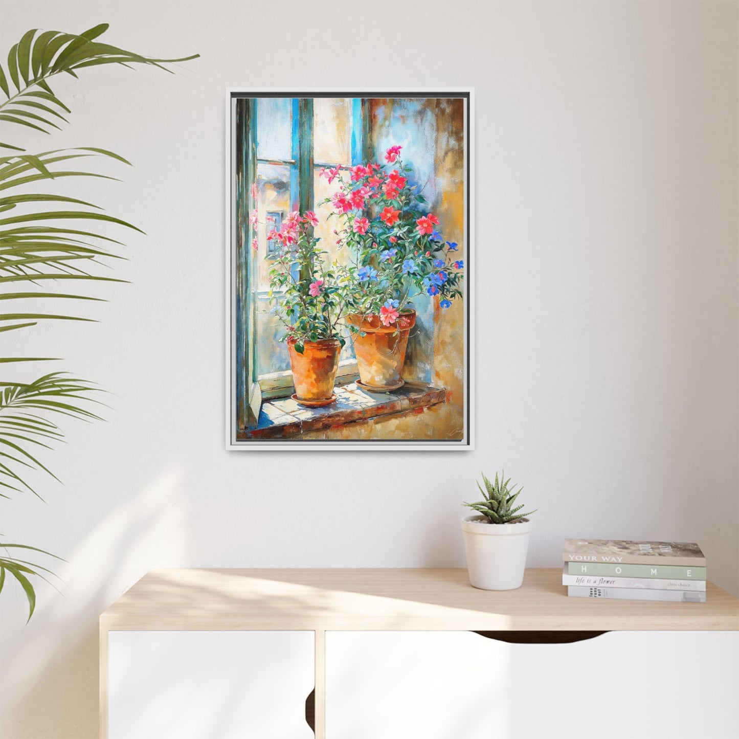 Summer Pots Wall Art - Vibrant Floral Pots for Fresh Home Décor