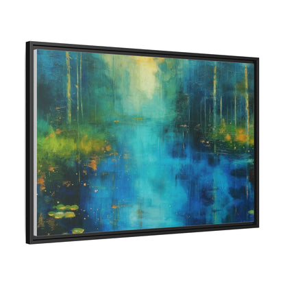 Symphony in Blue - Vibrant Abstract Canvas Print for Stylish Home Décor