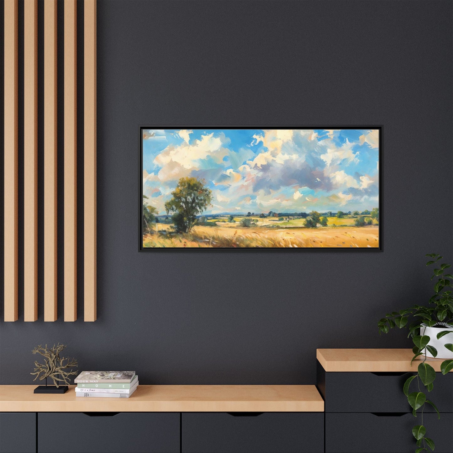 Summer Fields County Mayo Wall Art - Vibrant Irish Landscape Canvas Print