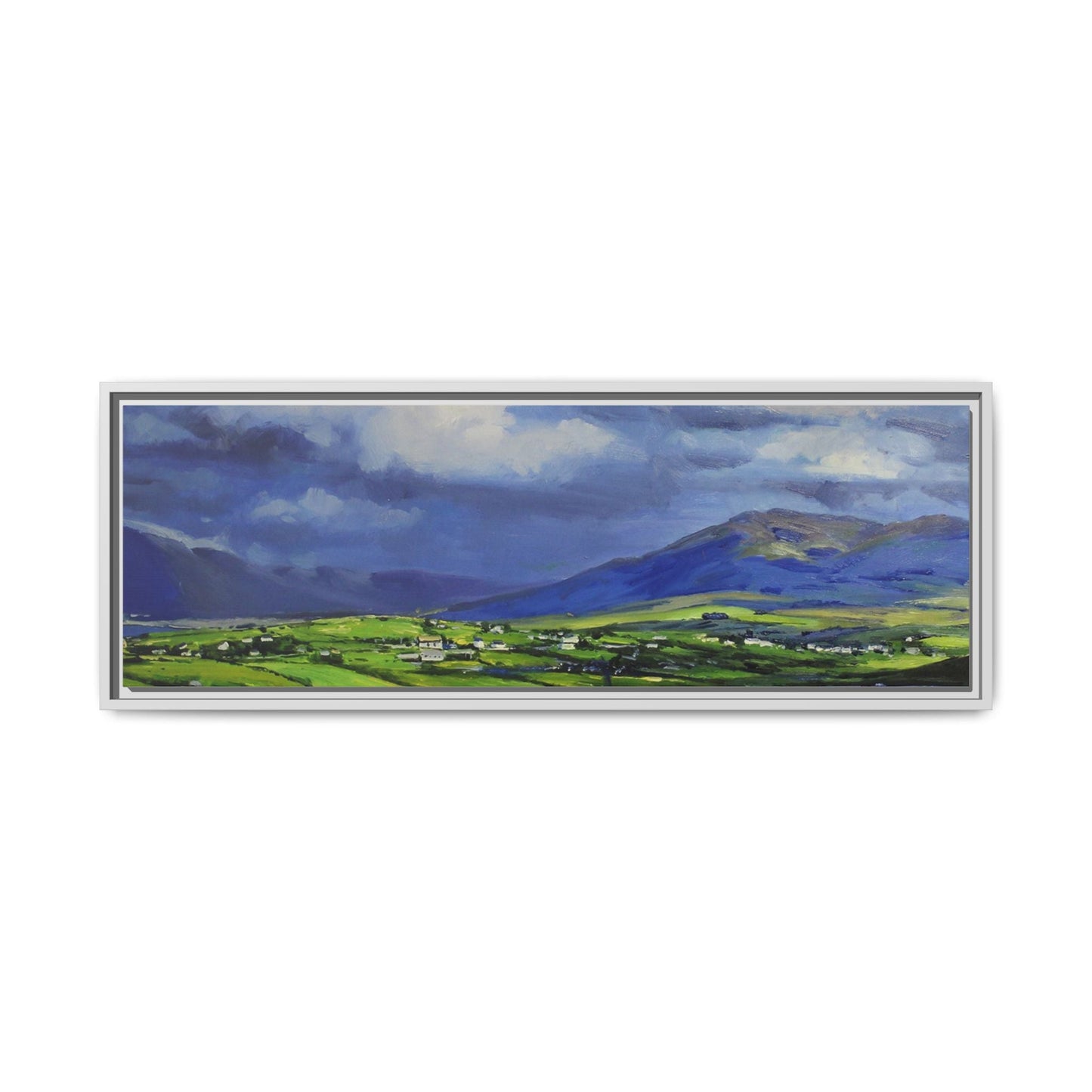 Connemara Fields - Stunning Irish landscape canvas print showcasing the serene beauty of Connemara's fields.