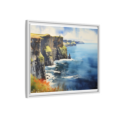 Cliffs of Moher Midday Sun - Beautiful Coastal Landscape Canvas Print