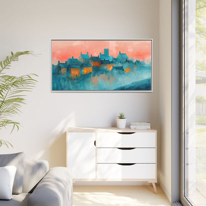 A Castle Town - Beautiful Landscape Canvas Print for all places Décor