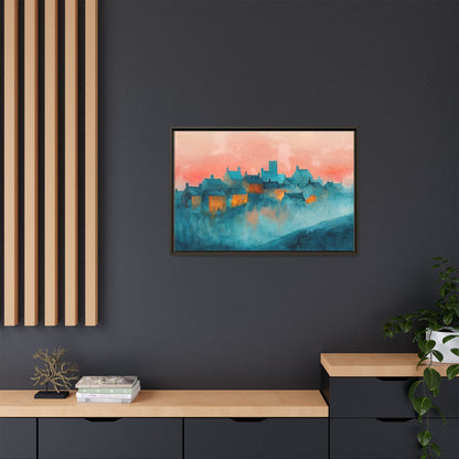 A Castle Town - Beautiful Landscape Canvas Print for all places Décor