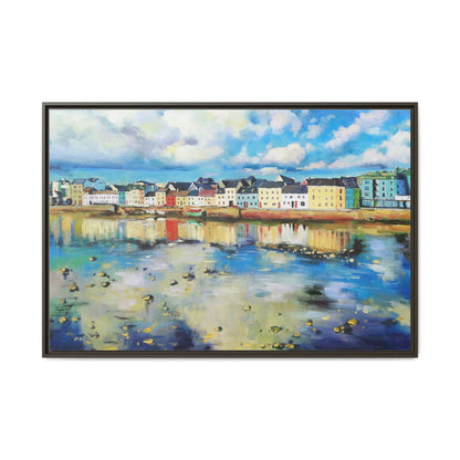 Galway Reflections wall art featuring serene Irish landscapes and water reflections, framed in premium quality wood.