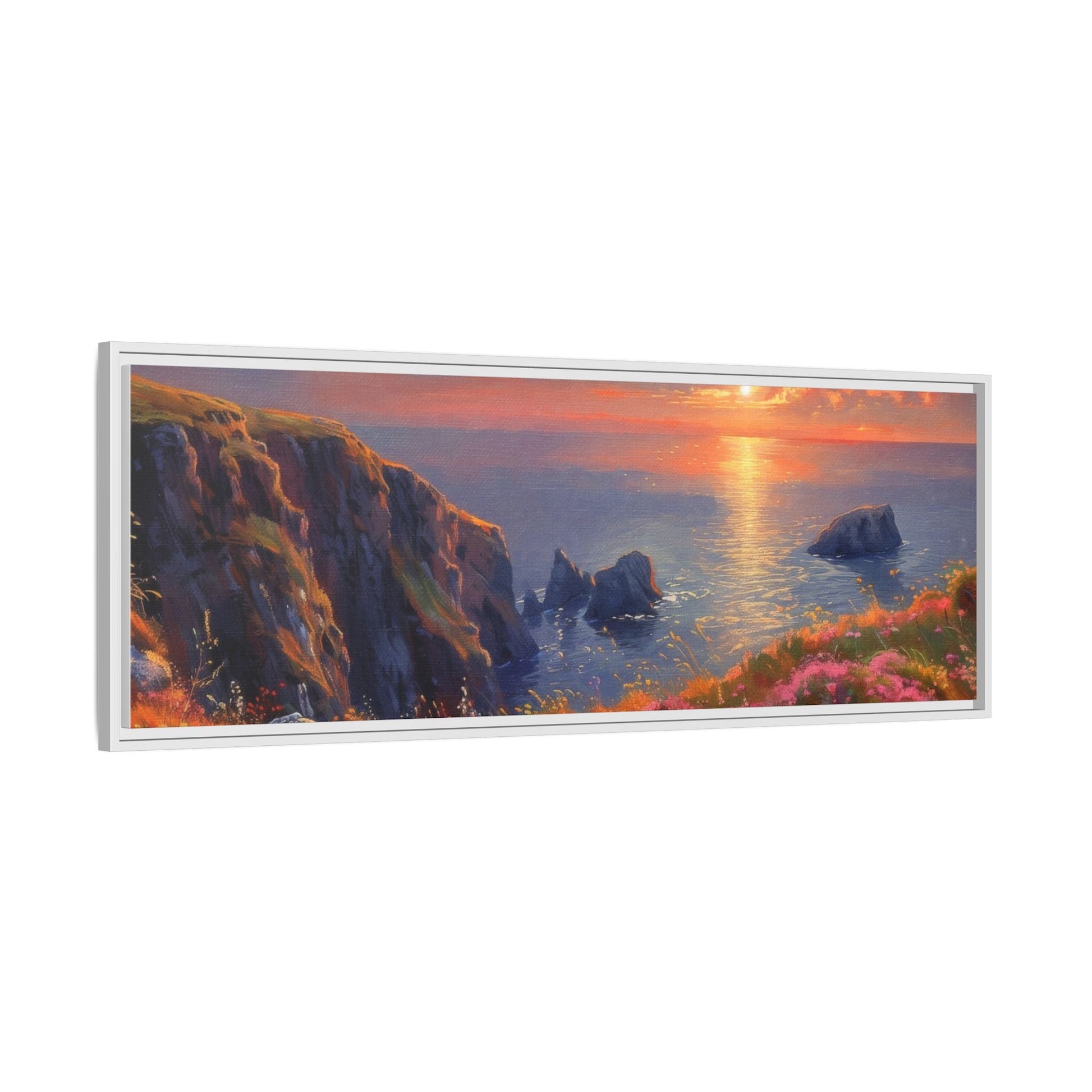 End of The Day wall art featuring a serene sunset landscape, printed on high-quality canvas to bring peaceful beauty and warmth to your home décor.