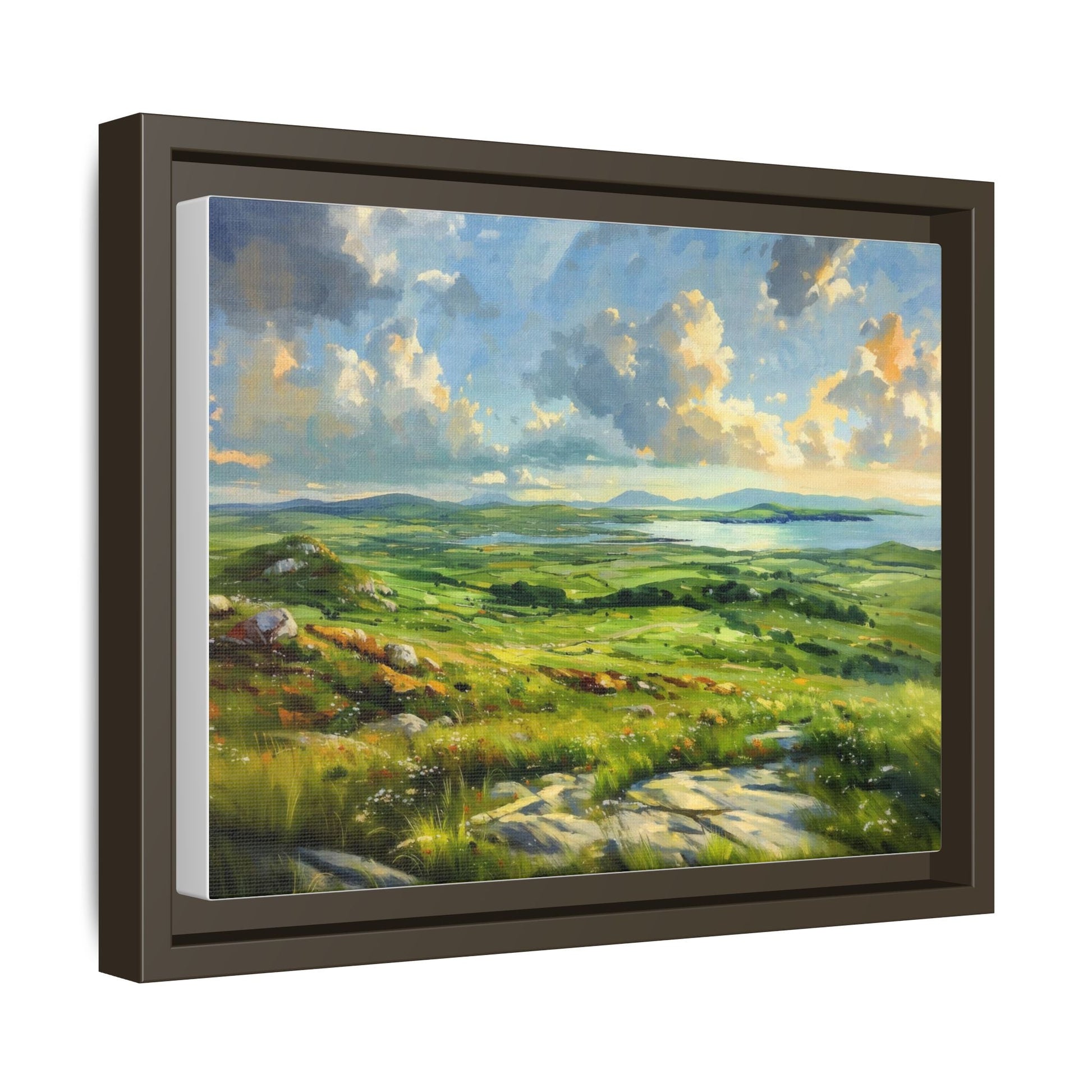 Wild Atlantic Summer Vista Wall Art - Breathtaking Coastal Landscape for Home Décor