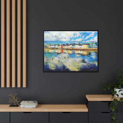 Galway Reflections wall art featuring serene Irish landscapes and water reflections, framed in premium quality wood.