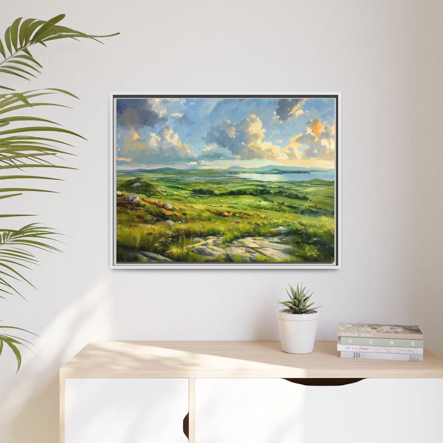 Wild Atlantic Summer Vista Wall Art - Breathtaking Coastal Landscape for Home Décor