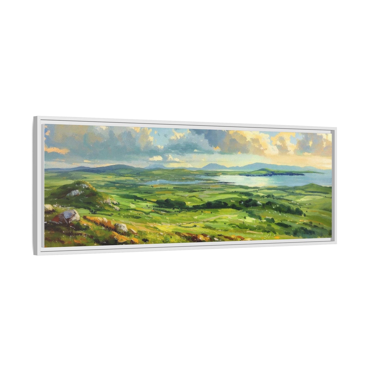 Wild Atlantic Summer Vista Wall Art - Breathtaking Coastal Landscape for Home Décor