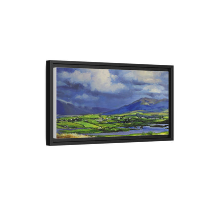 Connemara Fields - Stunning Irish landscape canvas print showcasing the serene beauty of Connemara's fields.