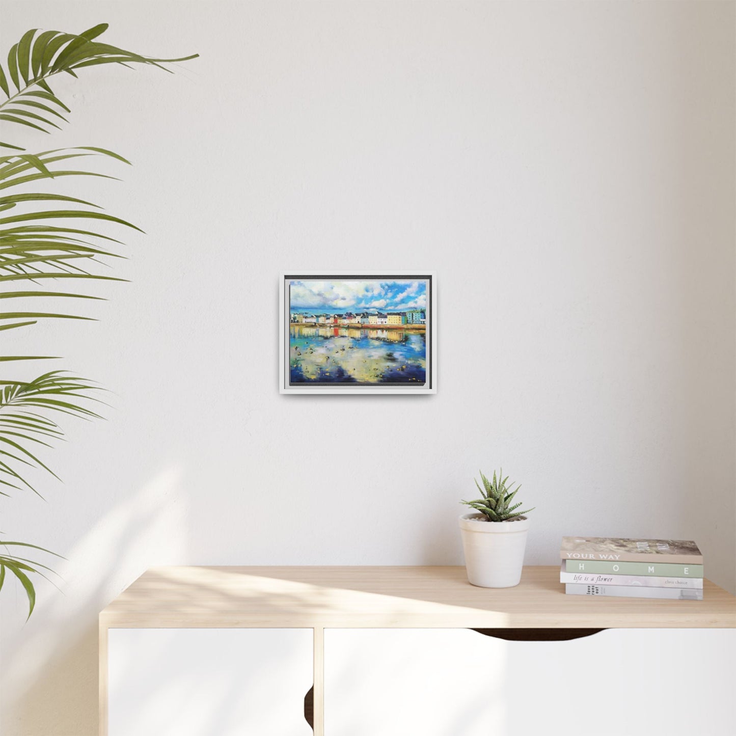 Galway Reflections wall art featuring serene Irish landscapes and water reflections, framed in premium quality wood.