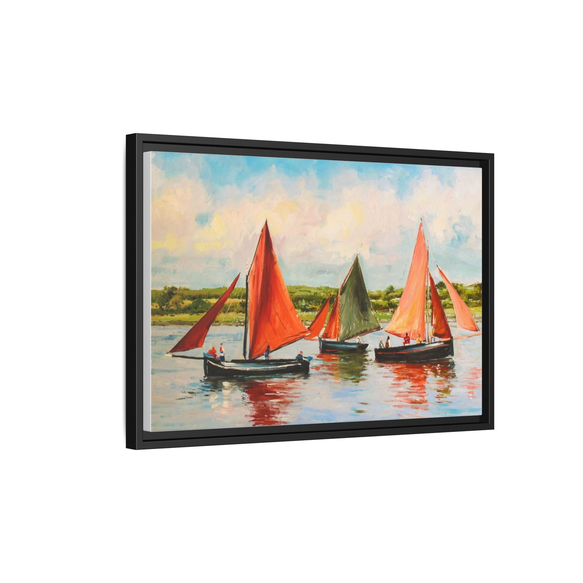 Hookers – Premium pinewood frame with a cotton-polyester canvas print, featuring a protective coating for lasting beauty and timeless décor.